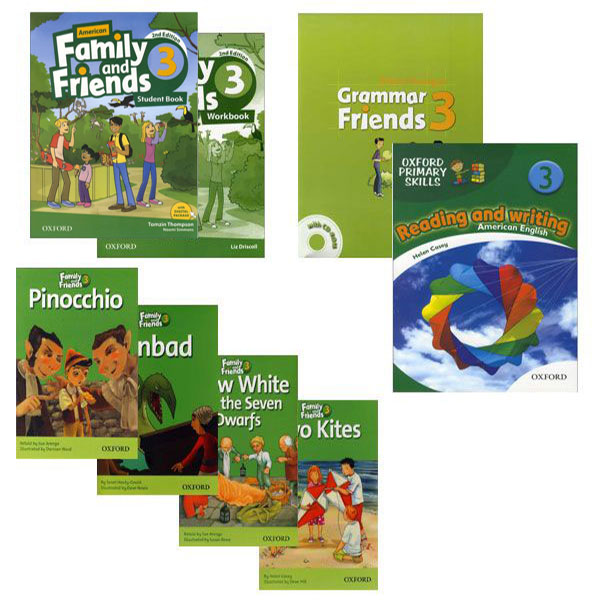 پک کامل کتاب فمیلی اند فرندز 3 Family and Friends 3 pack - بانک کتاب زبان