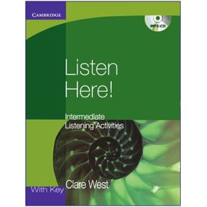 کتاب آموزش مهارت شنیداری زبان انگلیسی listen here لیسن هیر