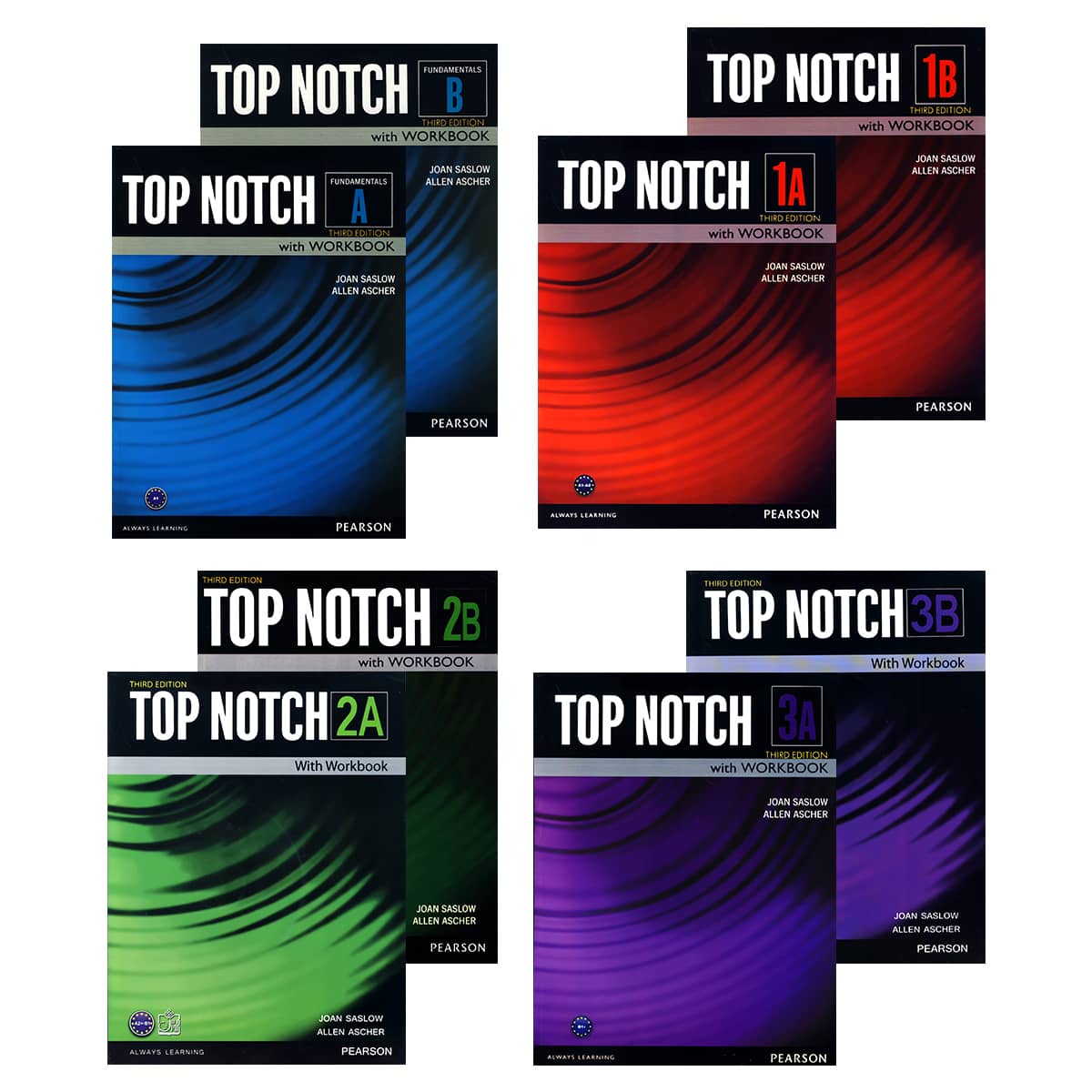 پک کامل تاپ ناچ Top Notch Third Edition سایز رحلی - بانک زبان